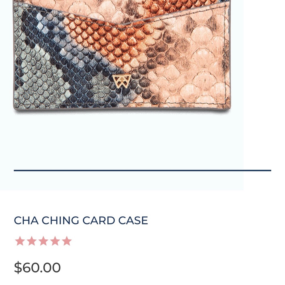 Kelly Wynne Python Card Case - Picture 4 of 5